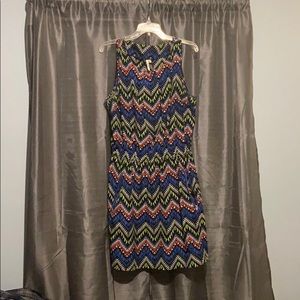 Chevron pattern dress